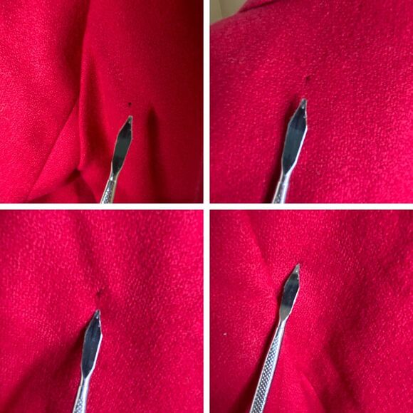 Vtg Pendleton Blazer Womens Sz 12 Red 100% Virgin Wool USA Damaged Craft READ - Picture 12 of 12